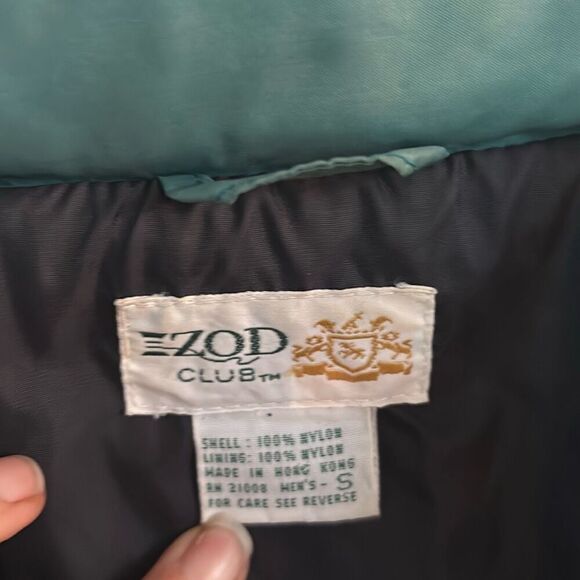 Izod Club vintage windbreaker jacket with hoodie size small 80s - Picture 2 of 5